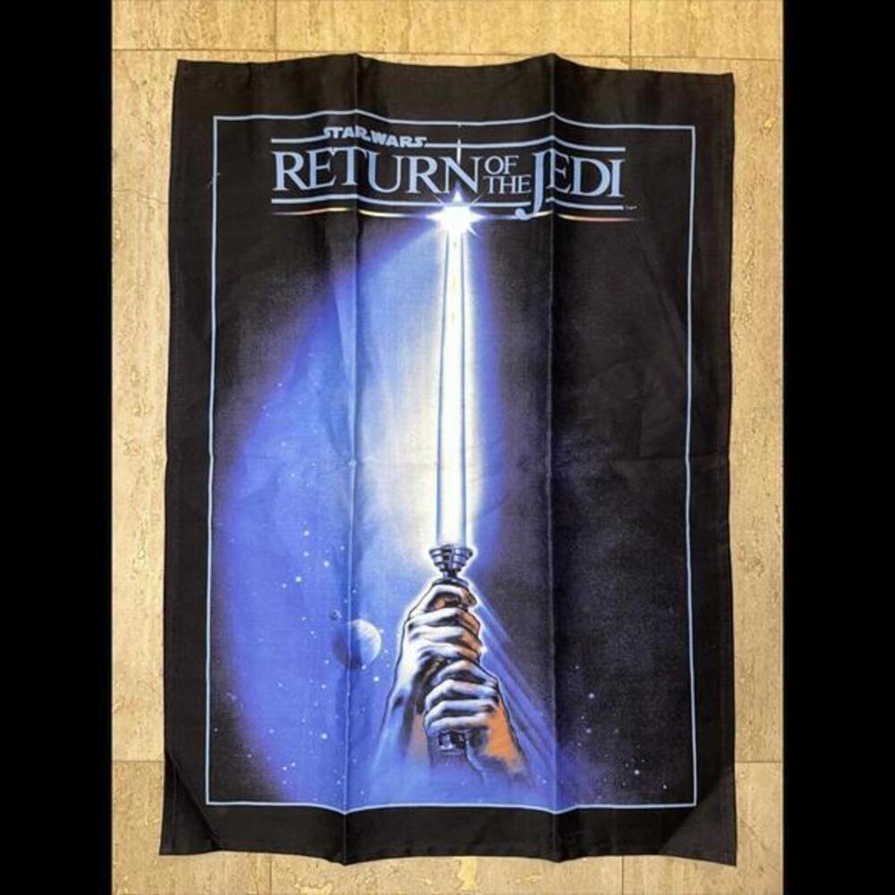 Star Wars Small Hand/  Towel Return Of The Jedi‎ lightSaber Blue Black Star